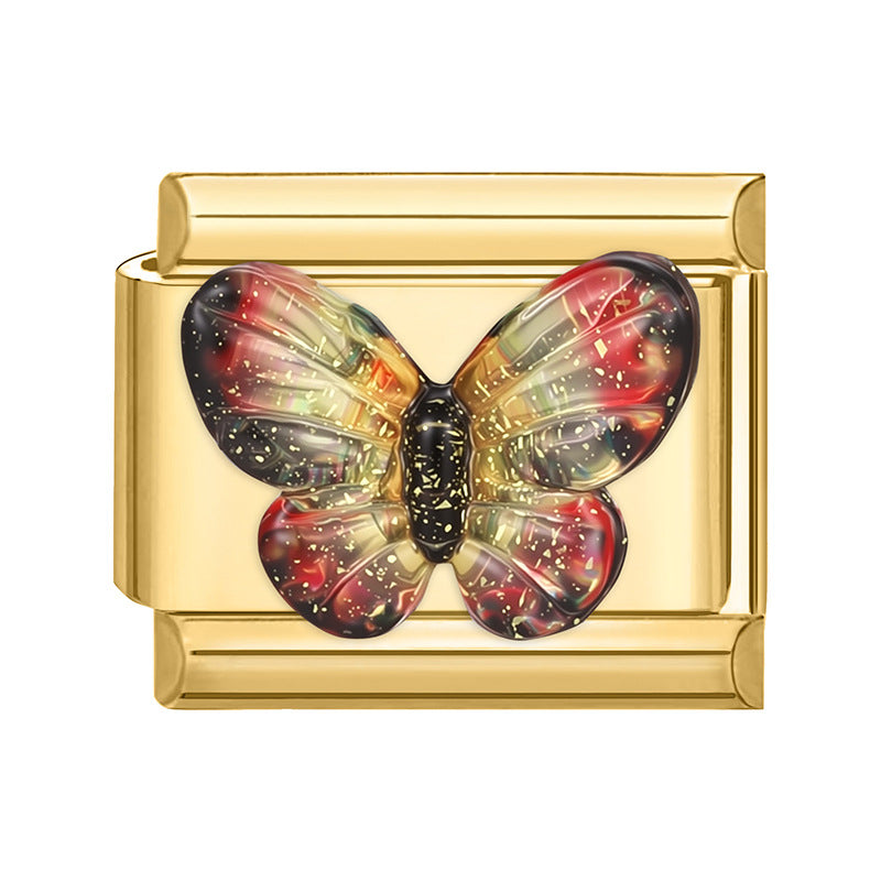 Wholesale Italian Charm Bracelet 9mm DIY Splicing Cute Creative Stainless Steel Composable Bracelet