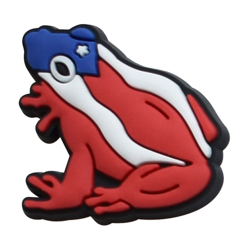 Wholesale Random 100pcs Puerto Rico PVC Soft Adhesive Hole Shoe Buckle DIY Decoration ACC-SC-RYY011