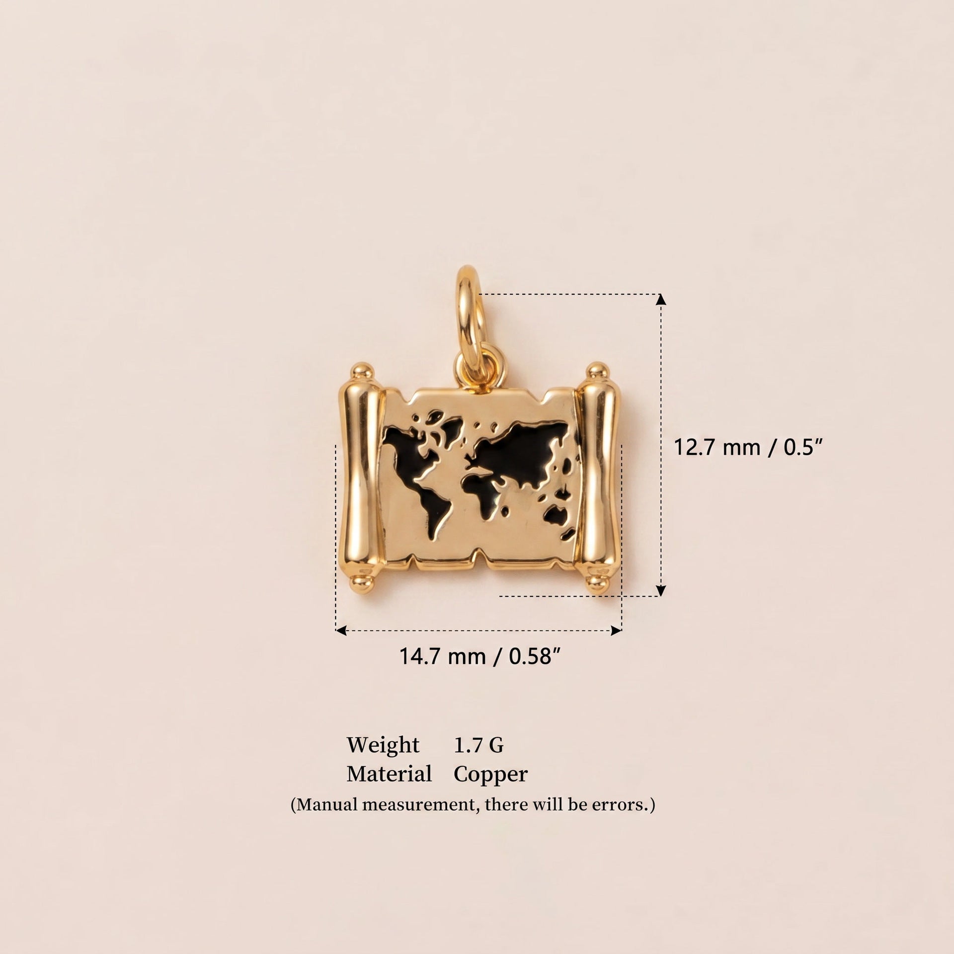 Wholesale Electroplated Copper Compass Pendant Travel Motif Fashion Accessory For Boutique Resale