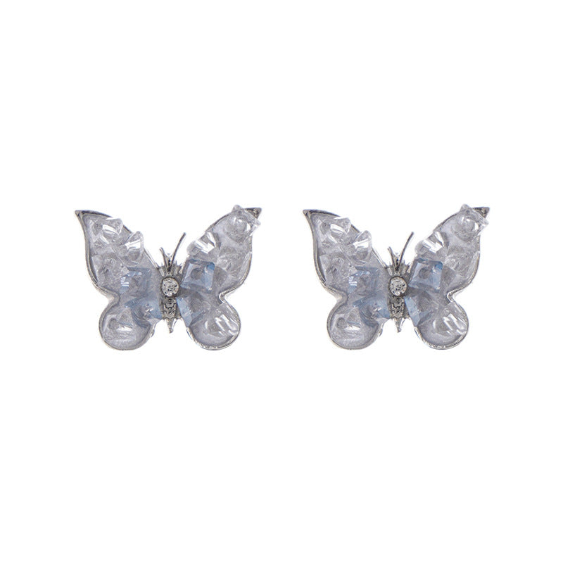Wholesale S925 Silver Needle Butterfly Earrings ACC-ES-XiaoCheng001