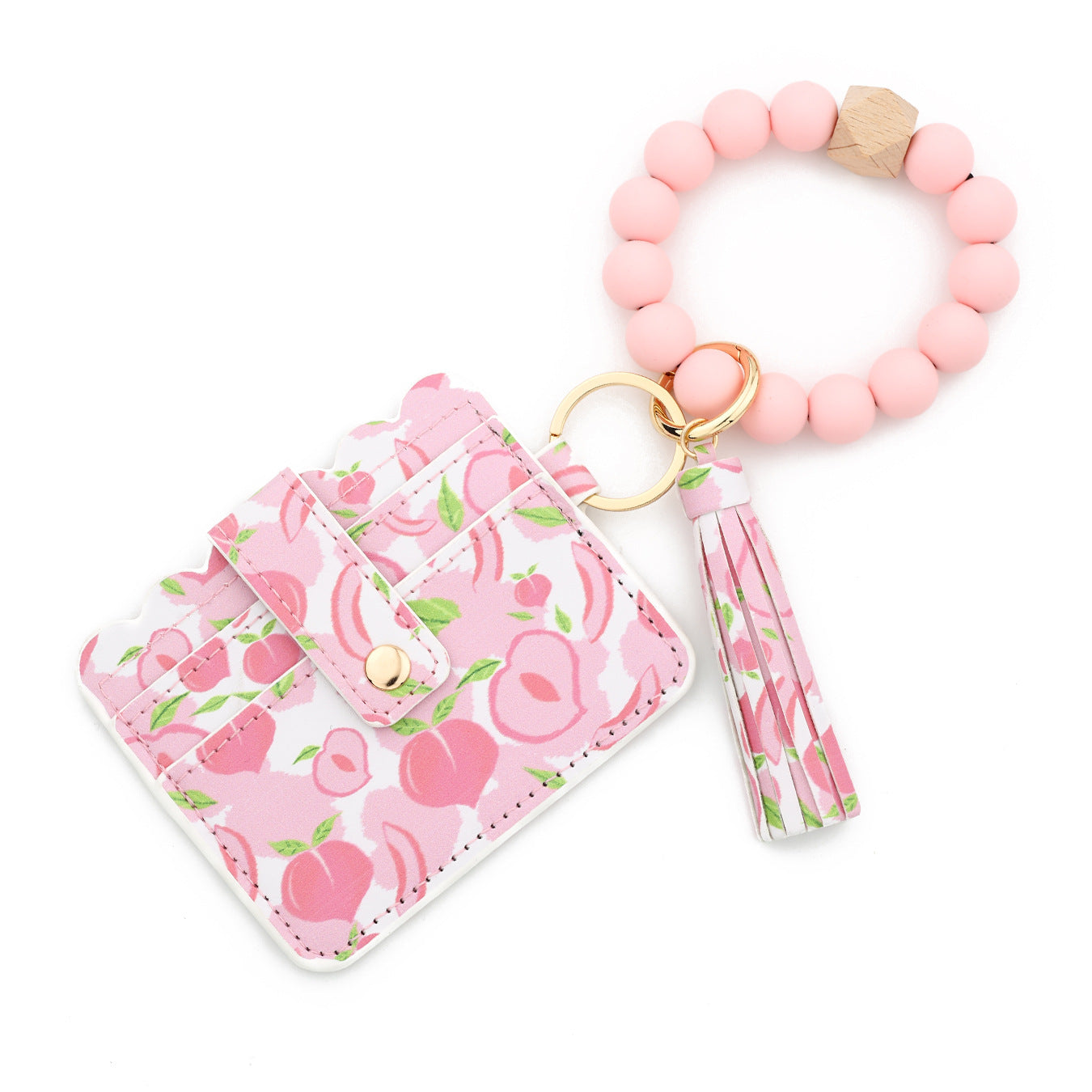 Wholesale Silicone Beads Multi-layer Bracelet Wristlet Keychain