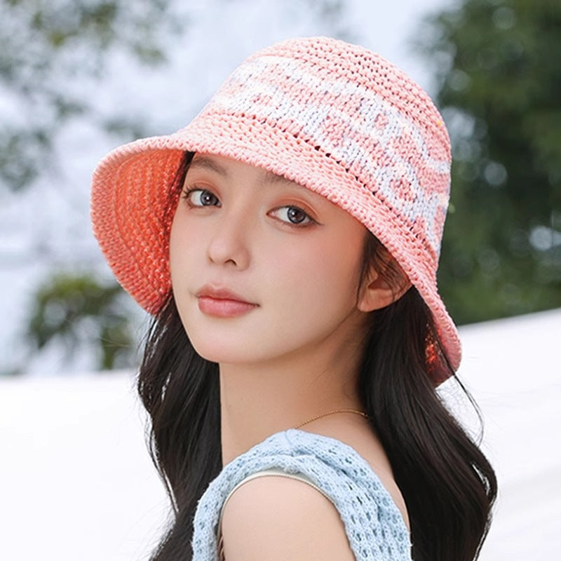 Wholesale Hollow Woven Fisherman Hat Bucket Hat
