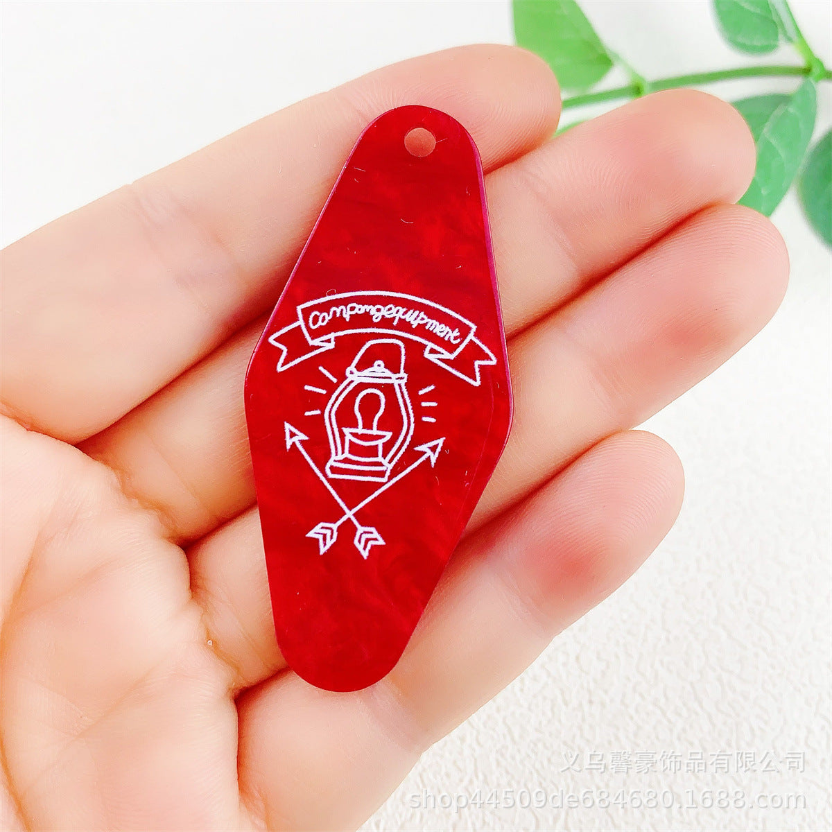 Wholesale 10pcs Acrylic Diamond Nameplate Logo Tag Pendant