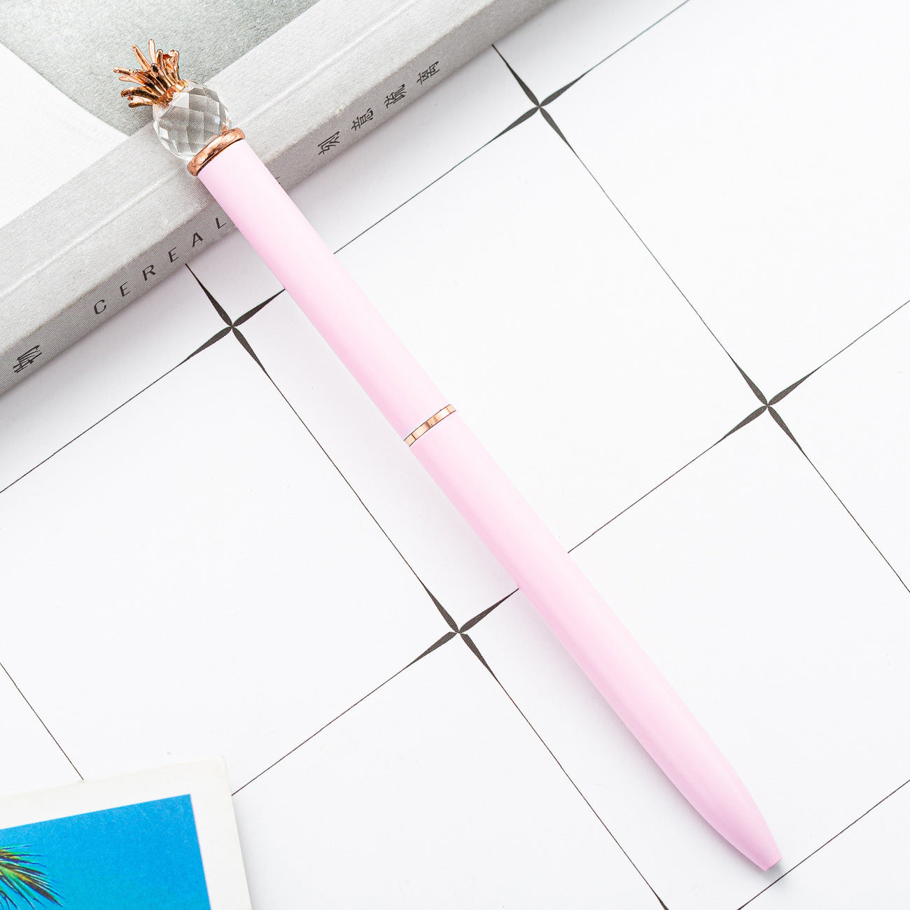 Wholesale  Creative Pen Pineapple Crystal Ballpoint Pen