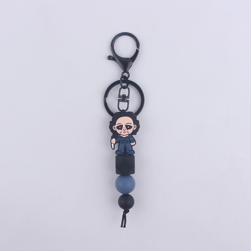 Wholesale Cartoon Halloween Silicone Beaded Keychain ACC-KC-GuangTian081