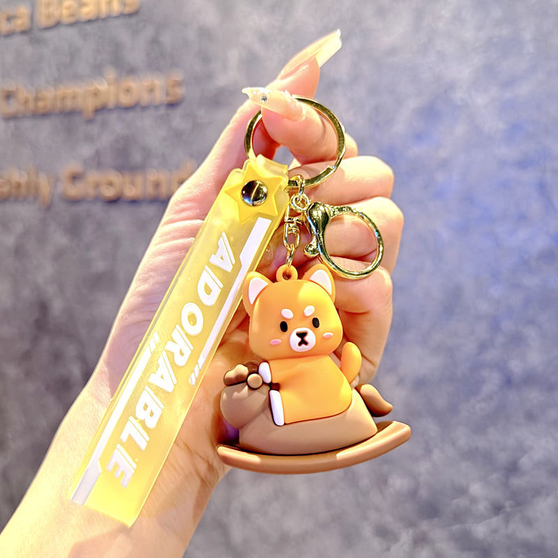 Wholesale Cartoon cute silicone keychain