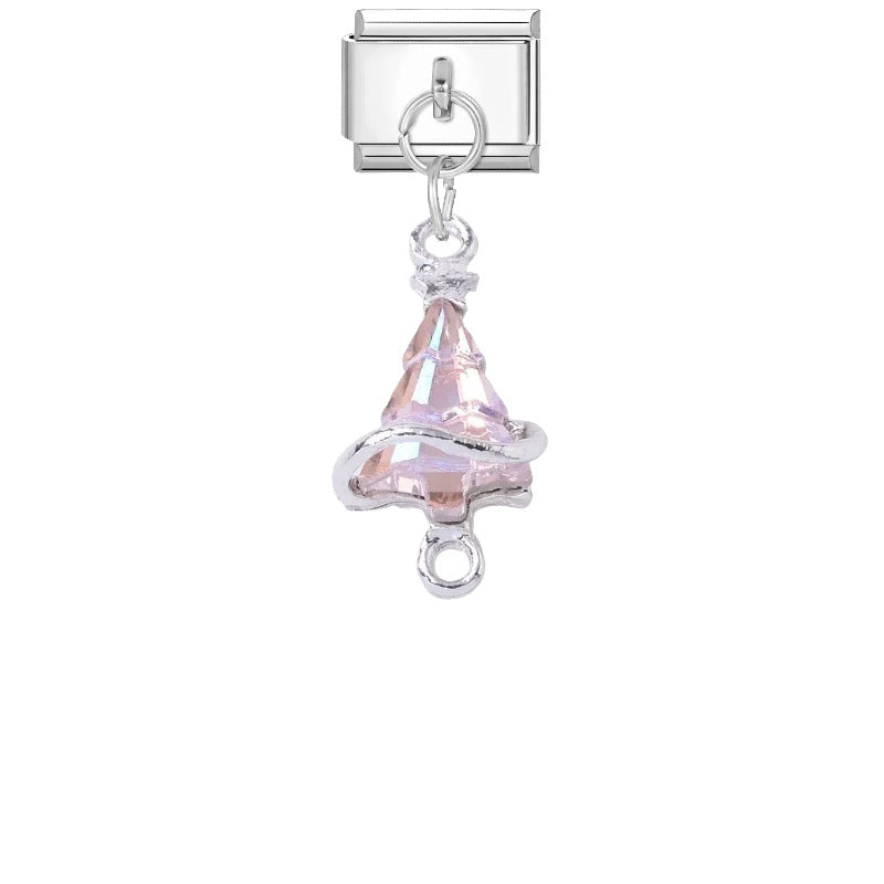 Wholesale Stylish DIY Bracelet Kit Titanium Steel Purple Pink Butterfly Star Charms Jewelry Accessory