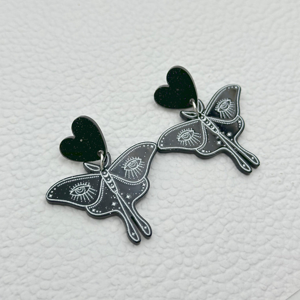 Wholesale Halloween Skull Ghost Acrylic Earrings ACC-ES-Weiw004