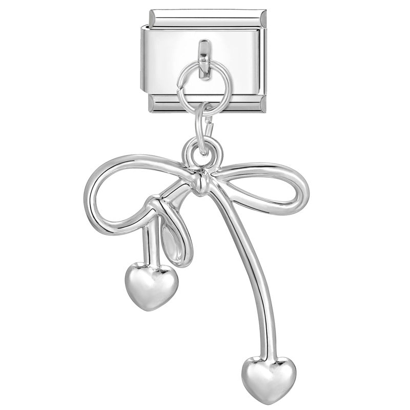 Wholesale Italian Charm Bracelet 9mm DIY Splicing Removable Stainless Steel Romantic Pendant Composable Bracelet