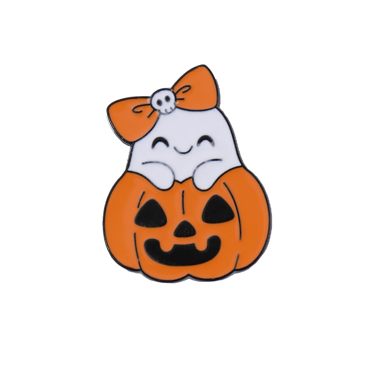 Wholesale Cute  Ghost Brooch Pin Set Zinc Alloy Cartoon Badge Pumpkin Bat Designs Boutique Bag Charm Accessory