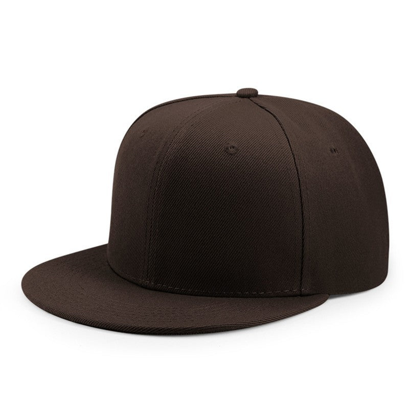 Wholesale Fashion Six Panel Hard Top Flat Brim Hip Hop Baseball Cap Unisex Streetwear Summer Casual Hat
