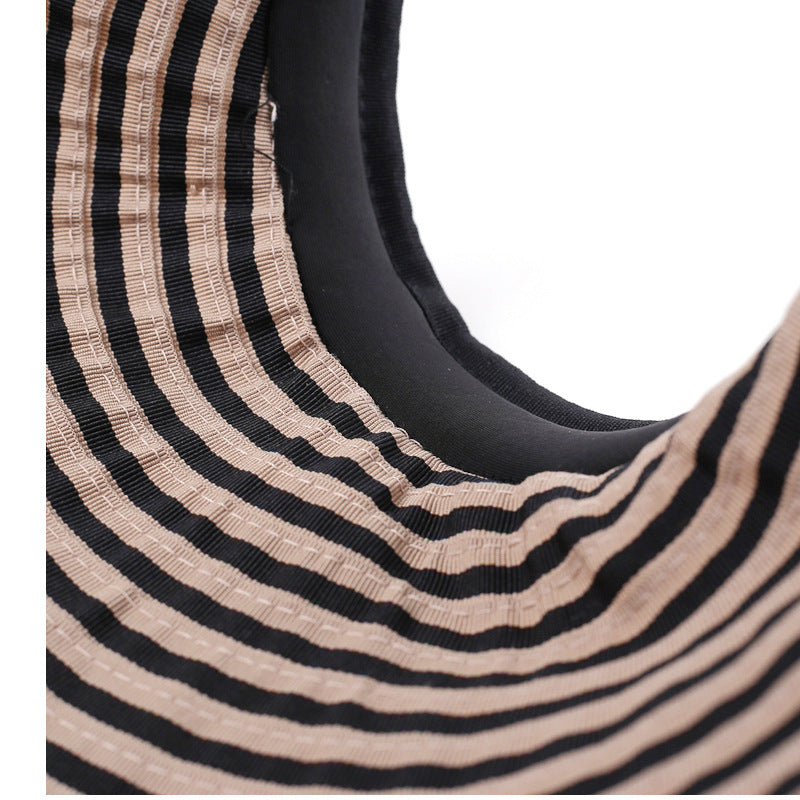 Wholesale  Outdoor Travel Classic Plaid All-match Hair Clip Hat Bucket Hat