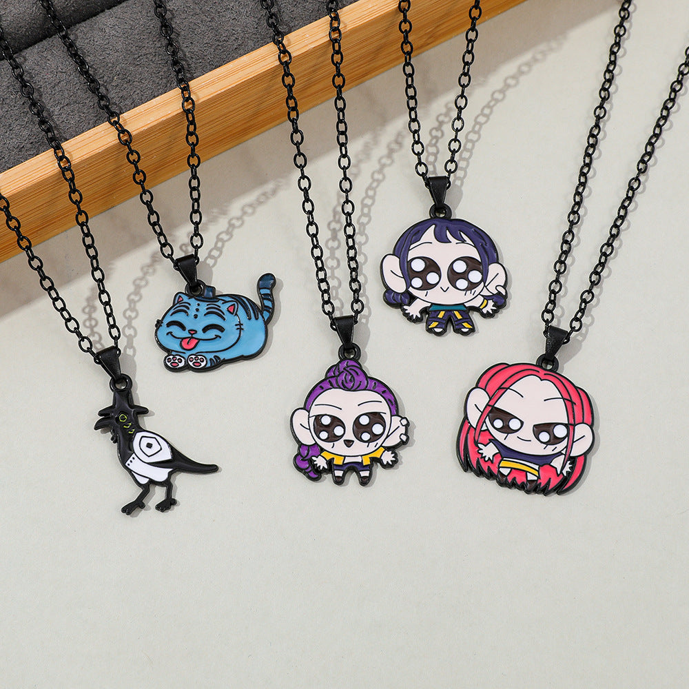 Wholesale K-POP Demon Hunter Group Pendant Necklace