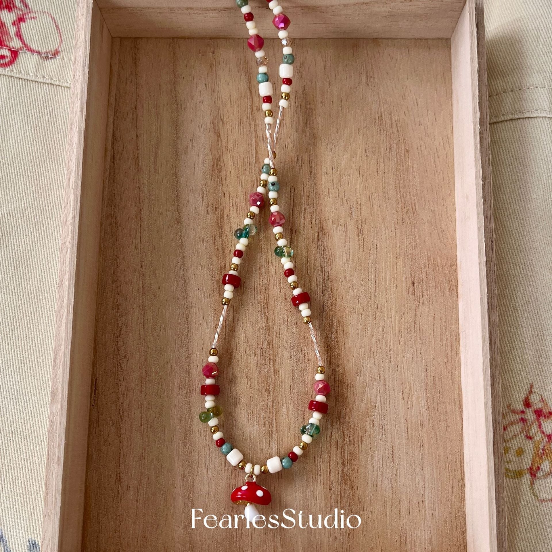 Wholesale  Colorful Natural Stone Rice Bead Necklace