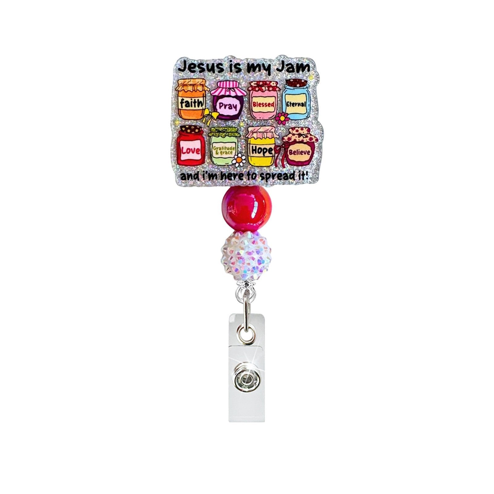 Wholesale Pink Acrylic Bowknot Retractable Badge Reel Keychain with Crocodile Clip - Trendy Car Key Accessory