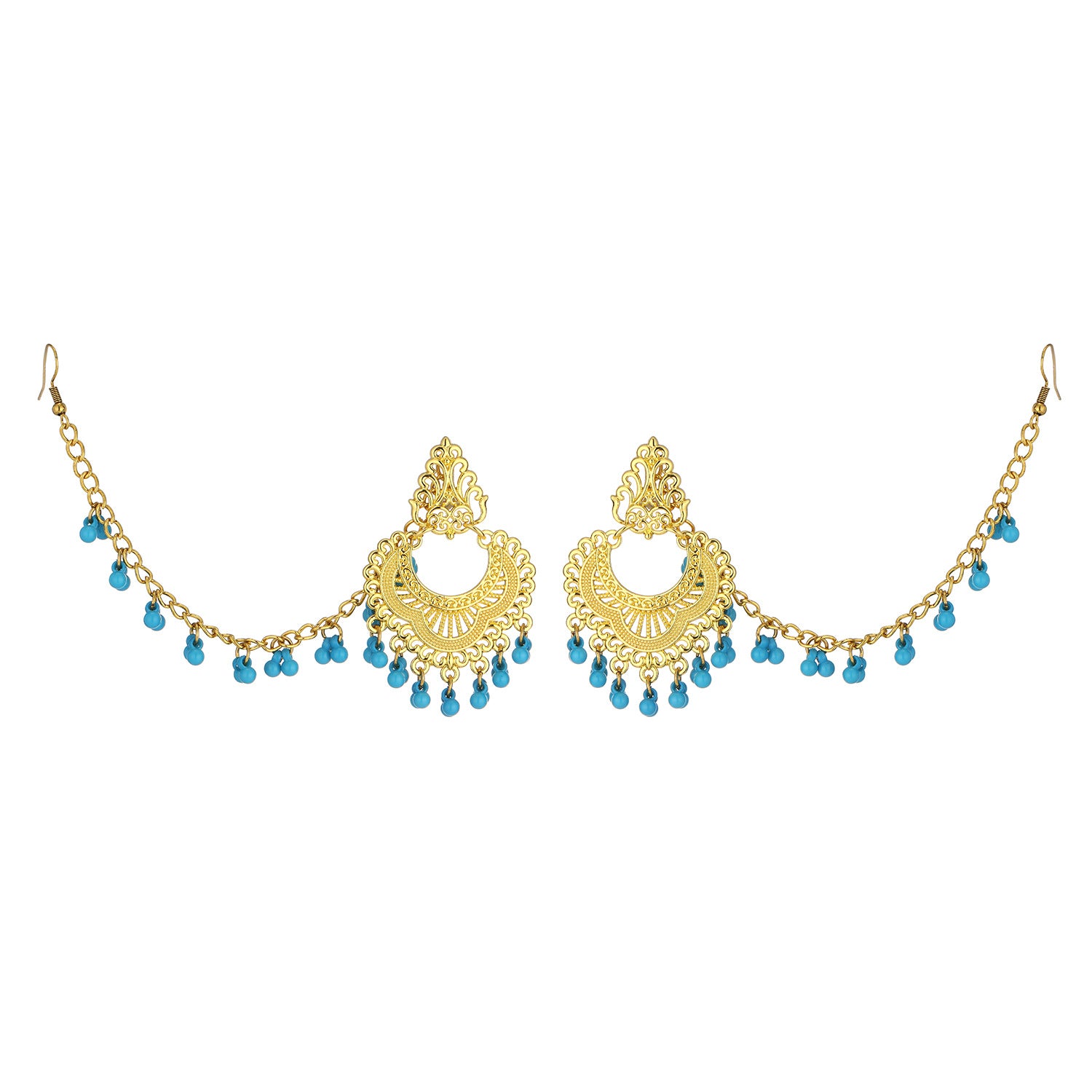 Wholesale Vintage Bohemian Tassel Earrings Gold Alloy Geometric Jewelry Accessory for Party Wear