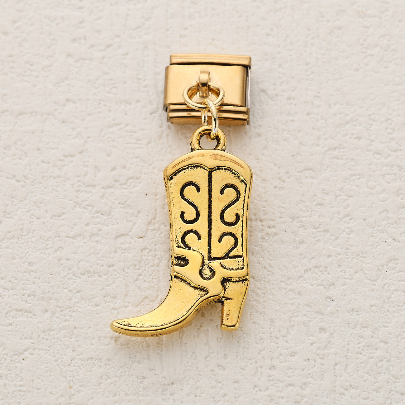 Wholesale 10pcs Italian Charm Bracelet 9mm DIY Splicing Western Cowboy Series Stainless Steel Composable Bracelet