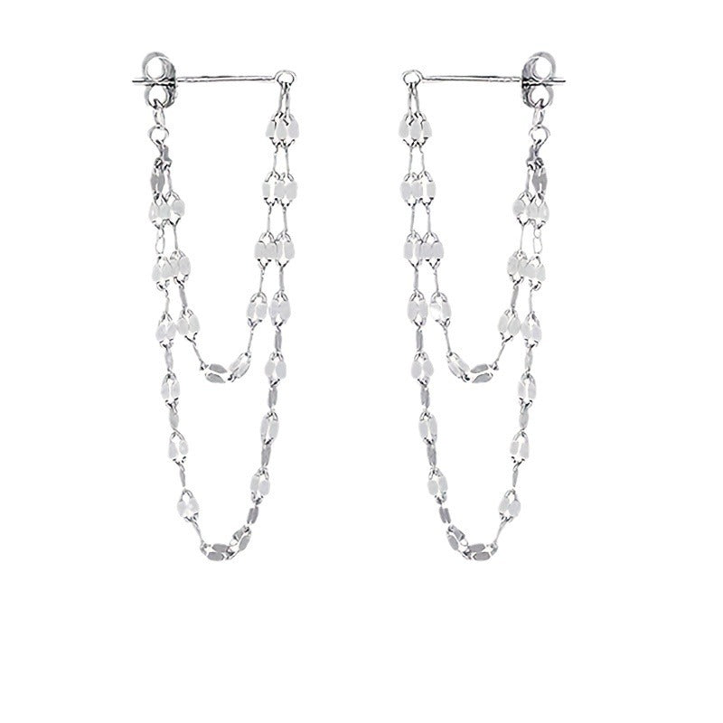 Wholesale  Alloy Double-layer Tassel Earrings