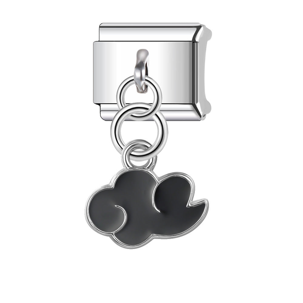 Wholesale Italian Charm Bracelet 9mm DIY Splicing Star Moon Series Stainless Steel Composable Bracelet