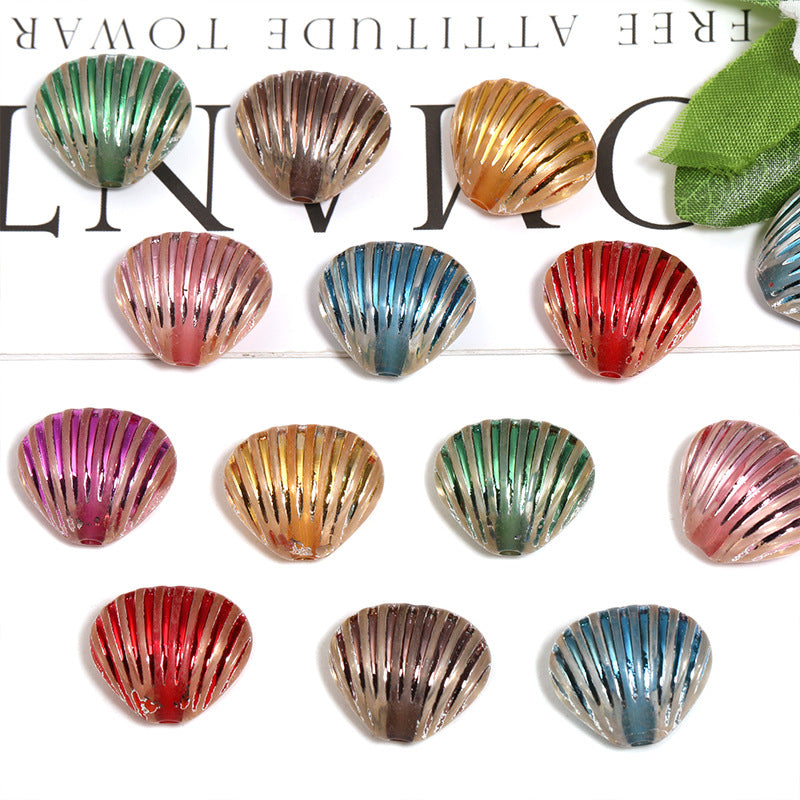 Wholesale random 100pcs Acrylic Beads with Straight Holes