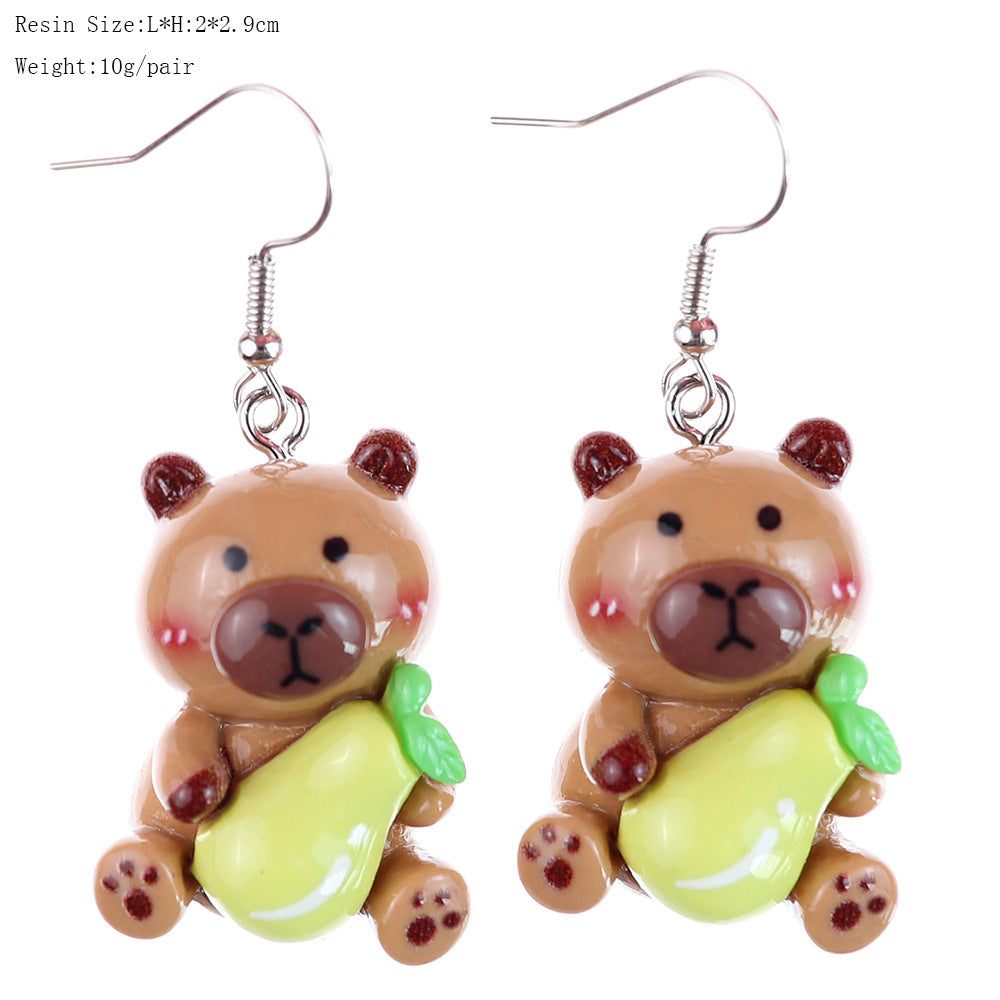 Wholesale  Cute Cartoon Fruit Earrings