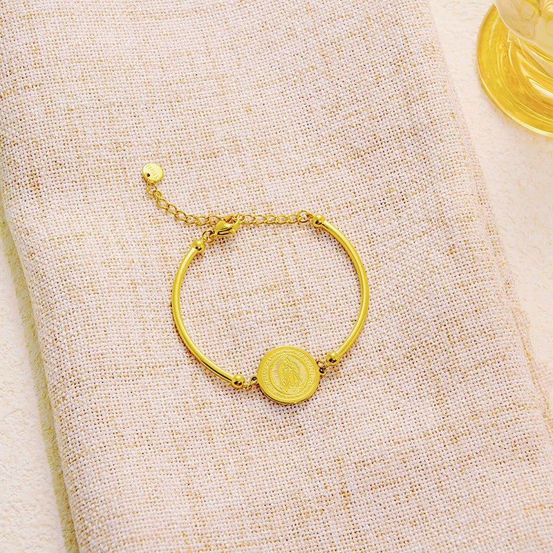 Wholesale  stainless steel religious totem bracelet