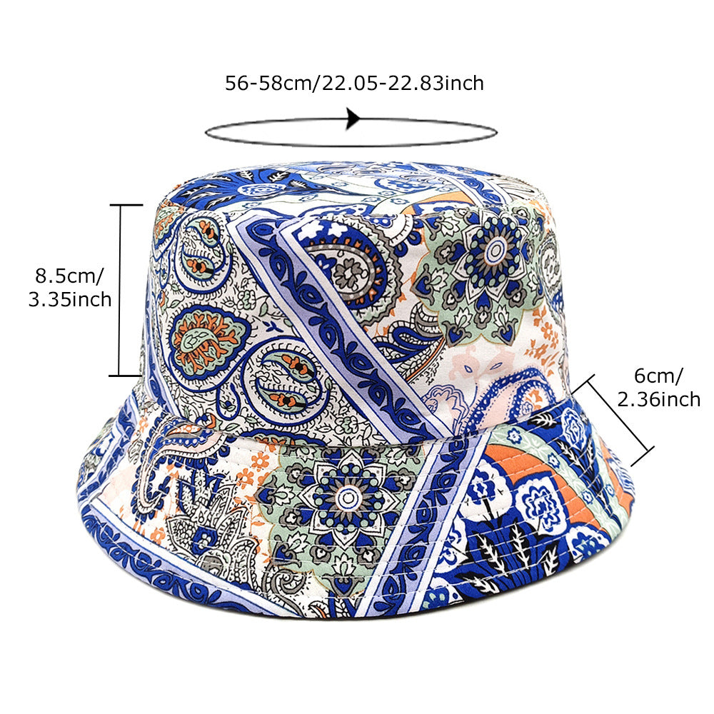 Wholesale Cashew Flower Fisherman Hat Bucket Hat