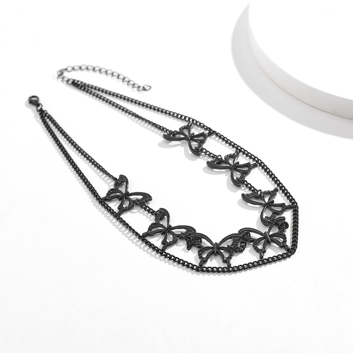 Wholesale Gothic Style Butterfly Chain Alloy Choker Necklaces ACC-NE-XueRou016