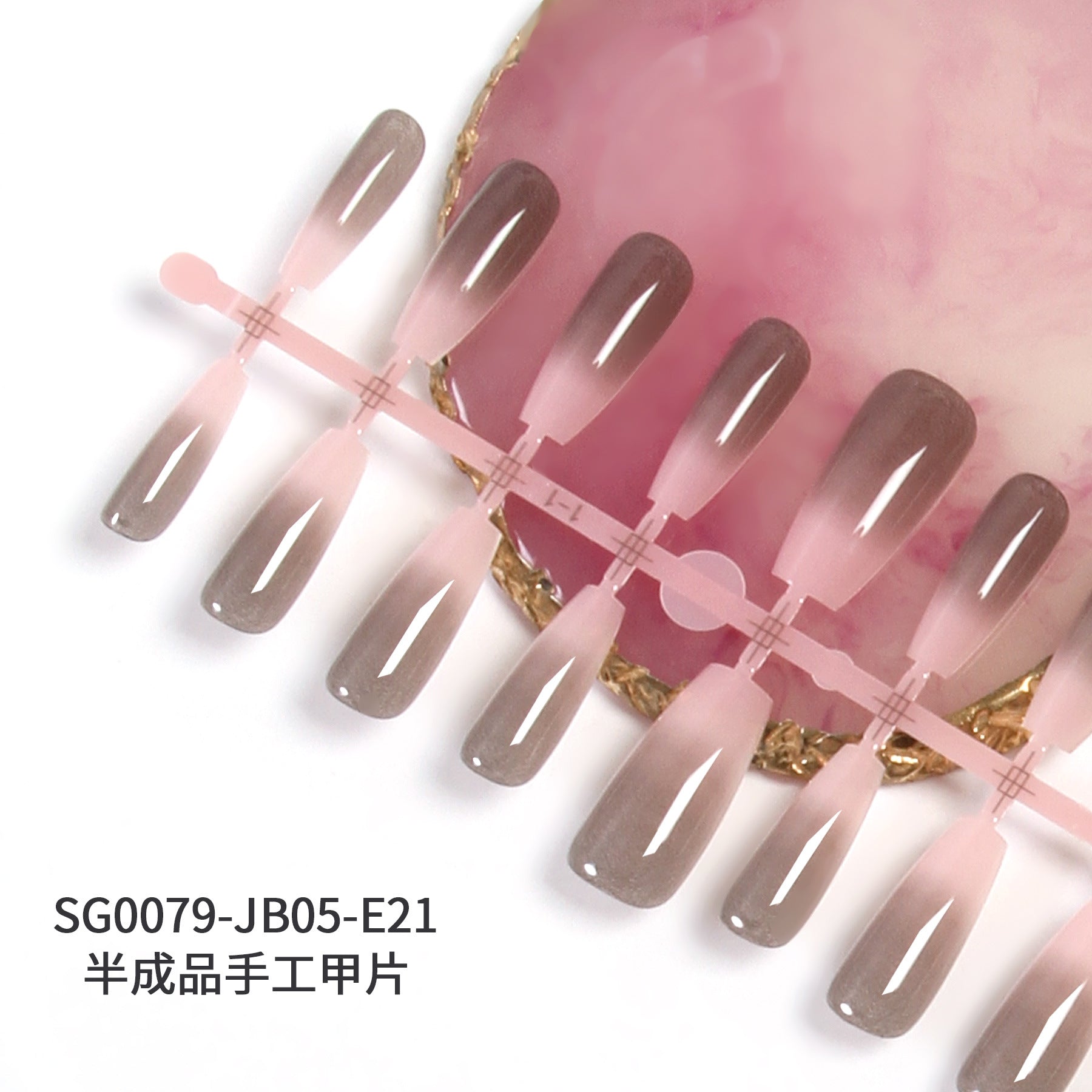 Wholesale of 5PCS Handmade Press on Nails Kits Prefabricated Nail Plates Semi-finished DIY Handmade Nail Plates ACC-NS-XKQ005