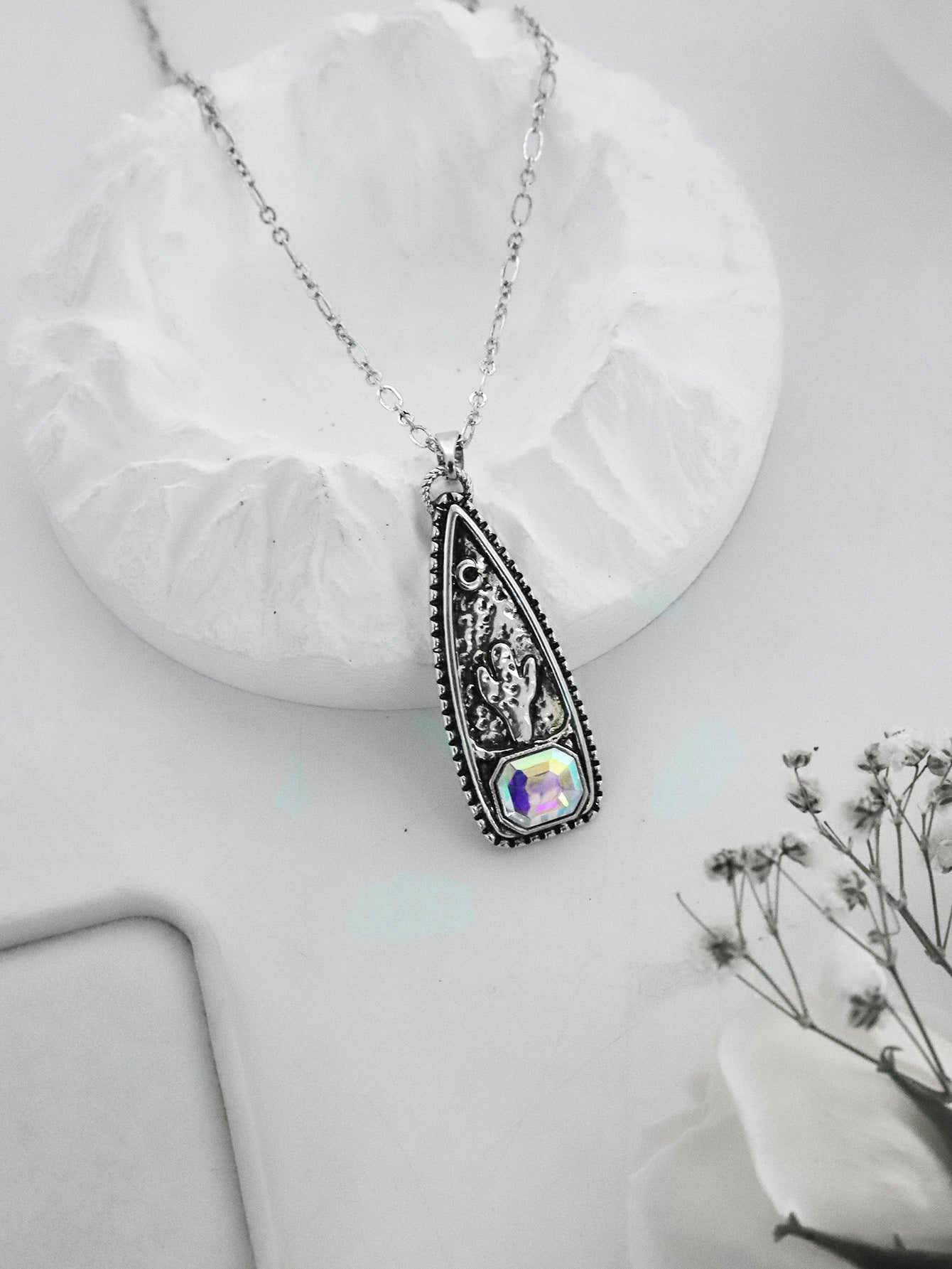 Wholesale Western Cowboy Boho Pendant Necklace Zinc Alloy Geometric Boot Chain Fashion Accessory Gift