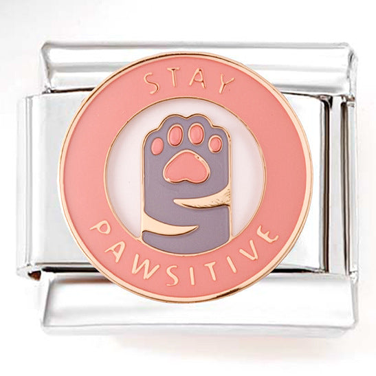 Wholesale DIY stainless steel bracelet little fox skull holiday style module bracelet