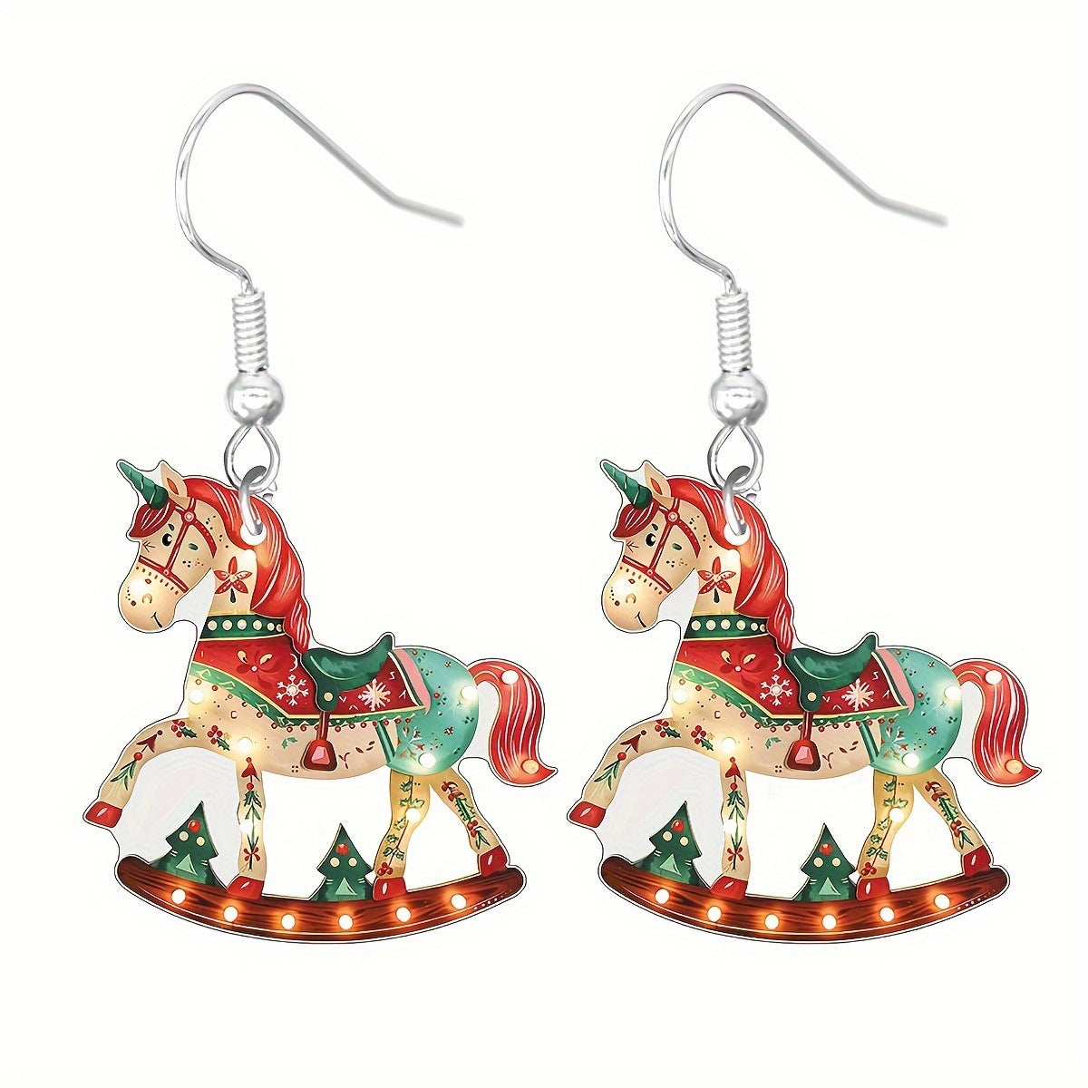 Wholesale  Christmas Cartoon  Cute Acrylic Pendant  Gingerbread Earrings