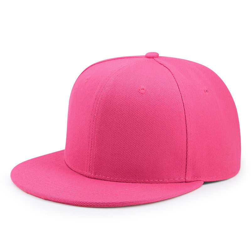 Wholesale Fashion Six Panel Hard Top Flat Brim Hip Hop Baseball Cap Unisex Streetwear Summer Casual Hat