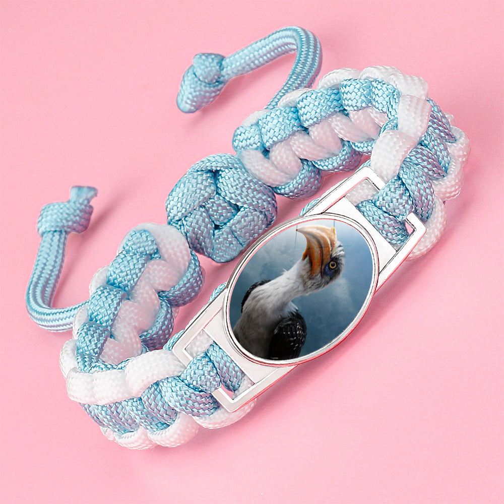 Wholesale Braided animal lion adjustable bracelet