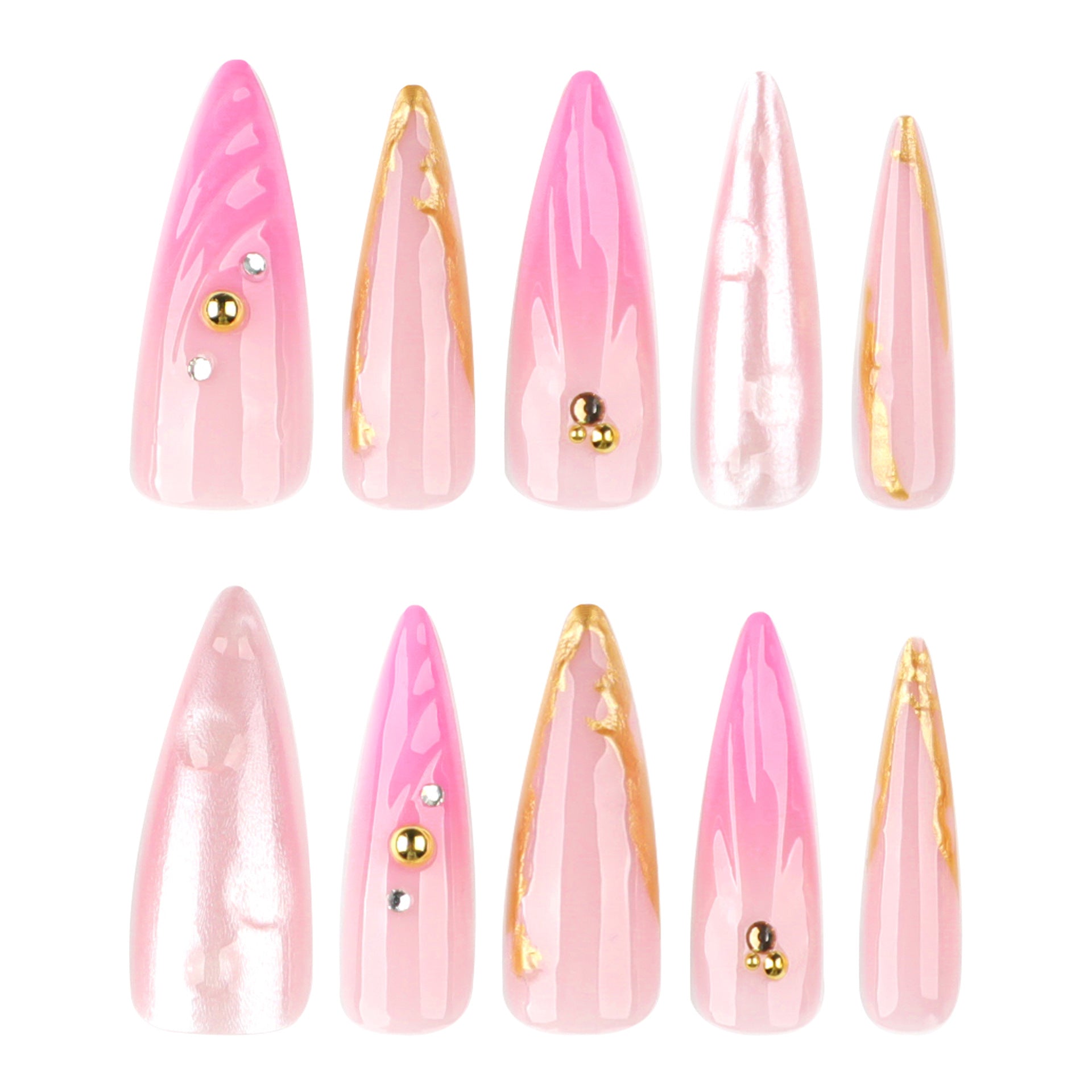 Wholesale 24 Pieces/box 3D Shell Nails Kits Nail Stickers