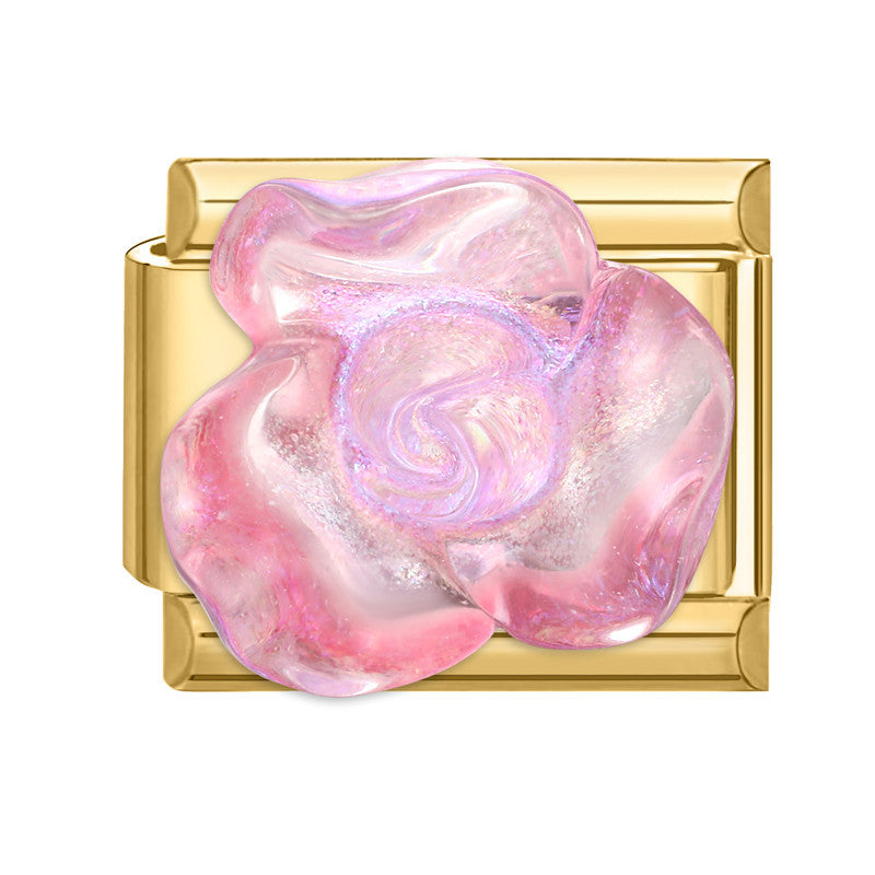 Wholesale Italian Charm Bracelet 9mm DIY Splicing Flower Stainless Steel Composable Bracelet