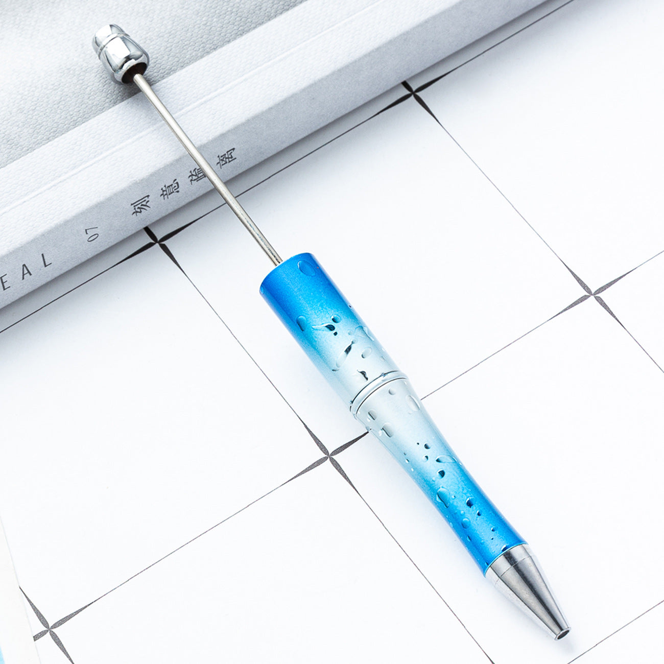 Wholesale diy starry sky beadable pen creative UV plating beadable pens