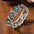 Wholesale 5pcs Western Cowboy Turquoise Decorated Stretch Bracelet