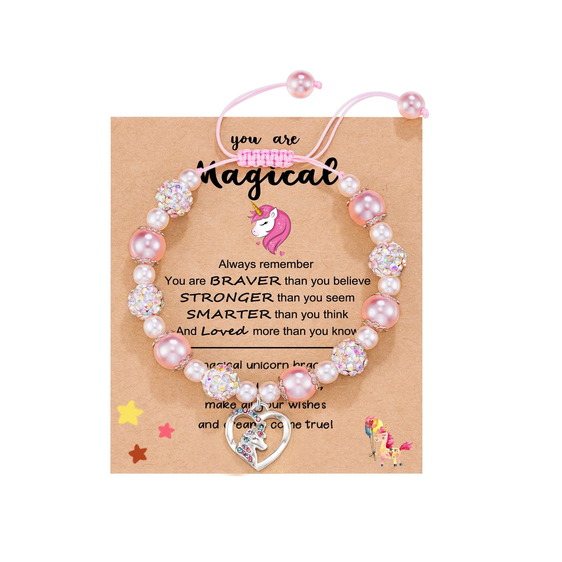 Wholesale pink bracelet alloy love unicorn pendant bracelet