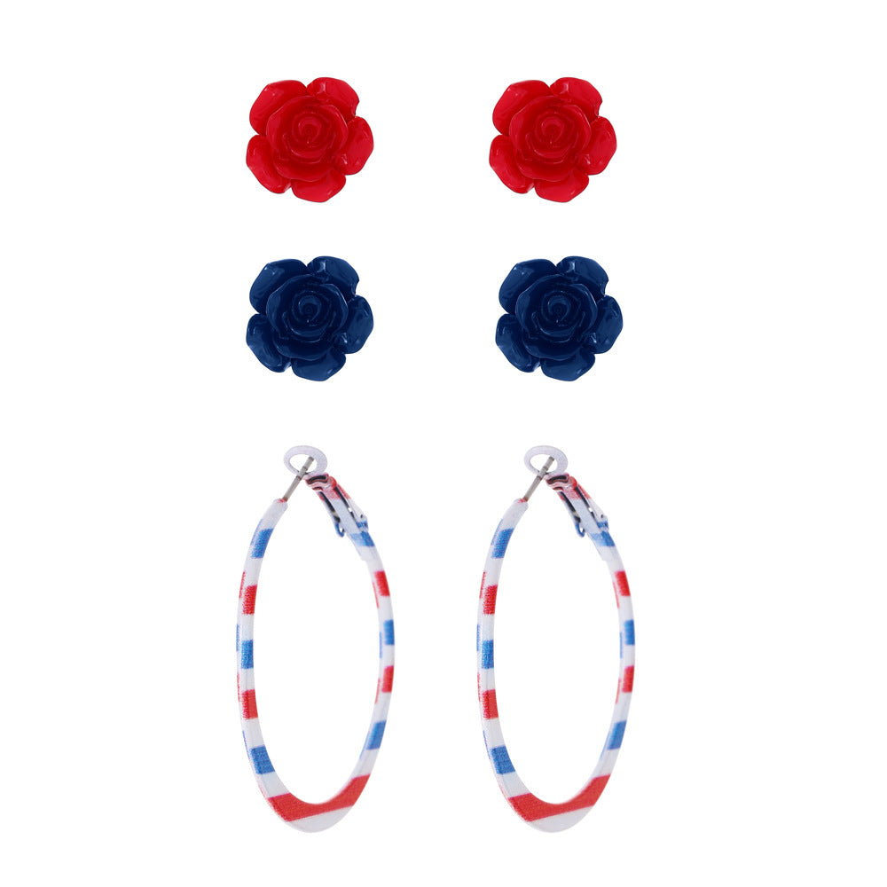Wholesale American Independence Day Series Earrings