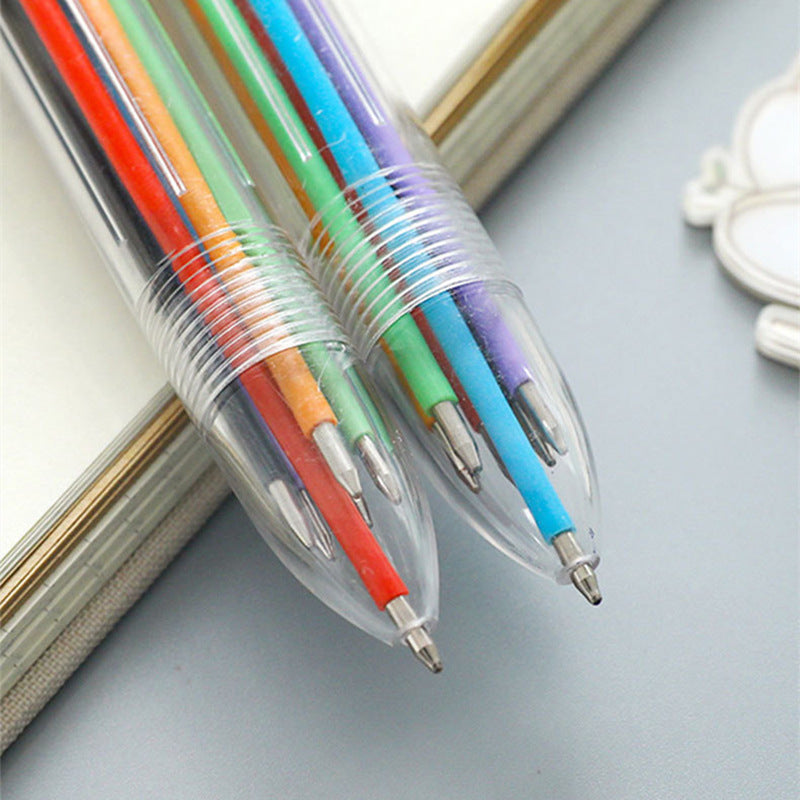 Wholesale Push Gel Pen Ballpoint Pen Student Red Pen Cartoon Transparent Creative Pen