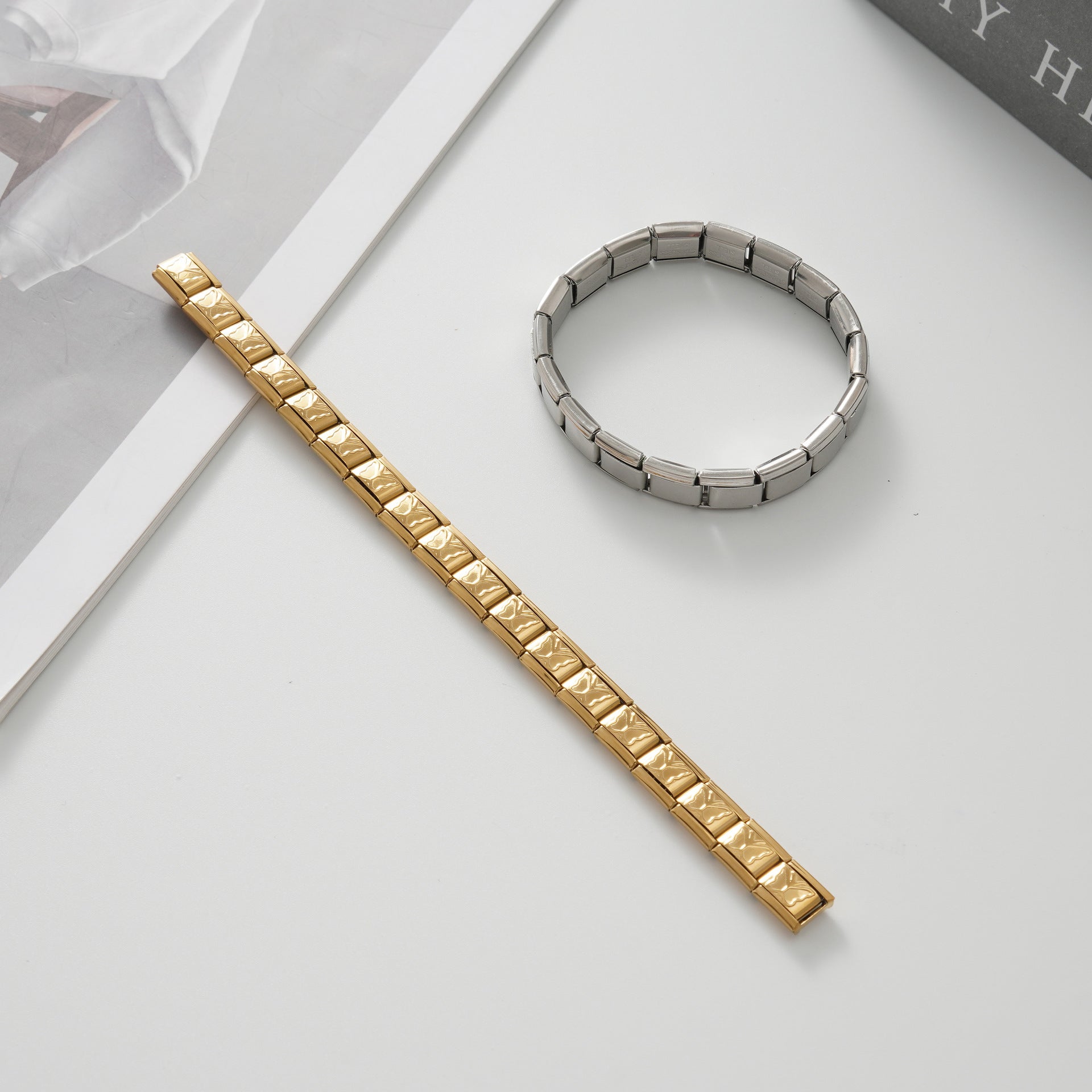 Wholesale Italian Charm Bracelet 9mm DIY Splicing Cute Creative Stainless Steel Composable Bracelet