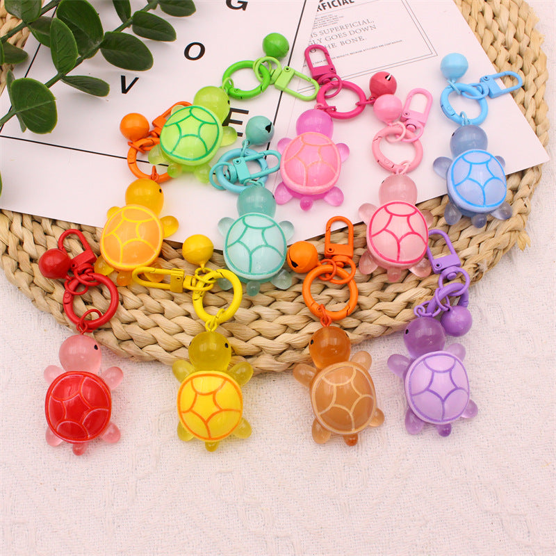 Wholesale Creative Cartoon Cute Luminous Little Turtle Keychains ACC-KC-YiNian001