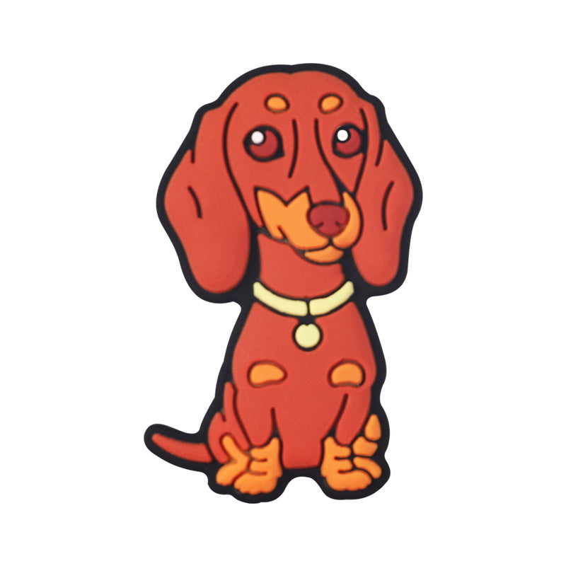 Wholesale  20pcs Cartoon dachshund  Focal Beads DIY Bead Accessories