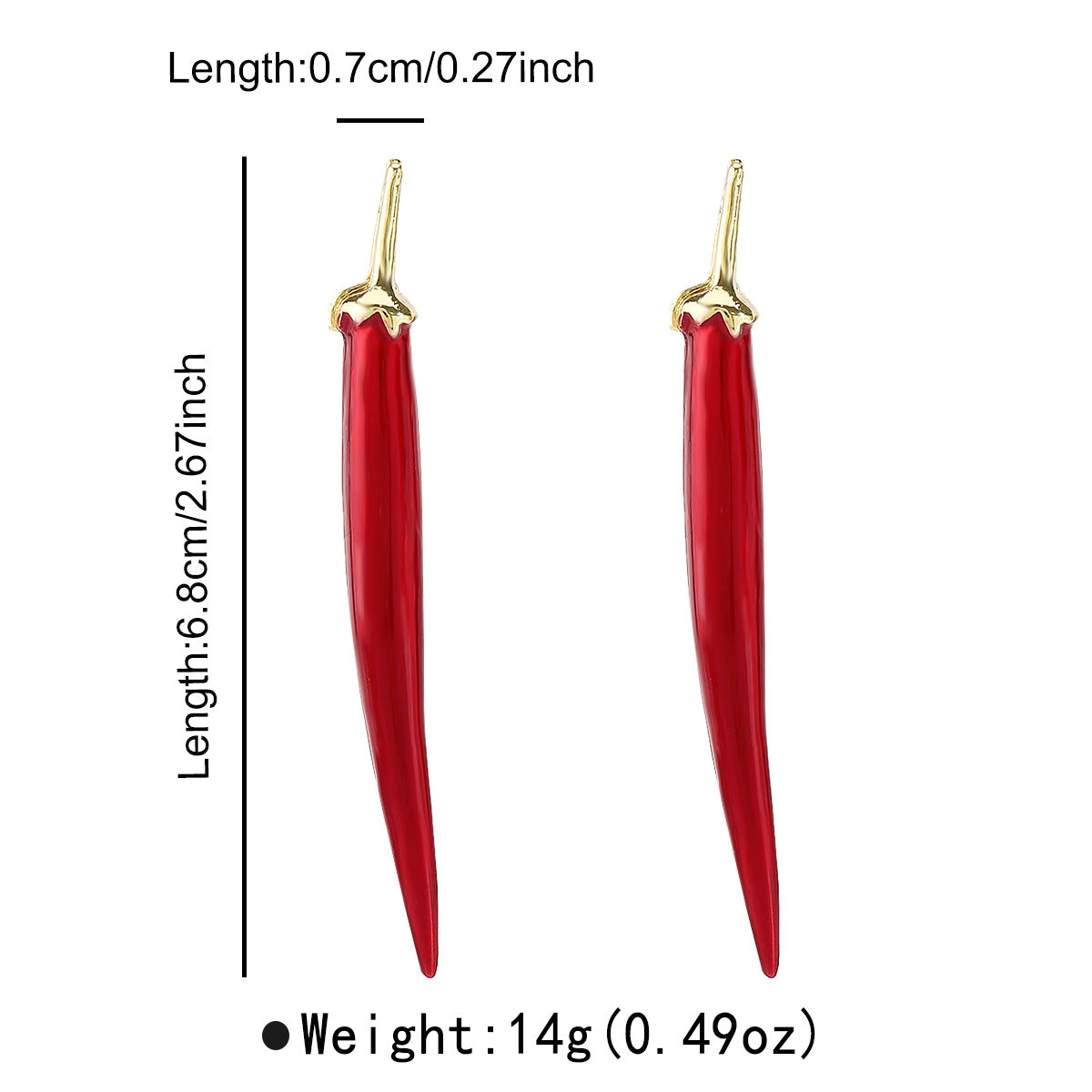 Wholesale Faux Green,  Red,  and Yellow Chili Pepper Vegetable Earrings Necklaces