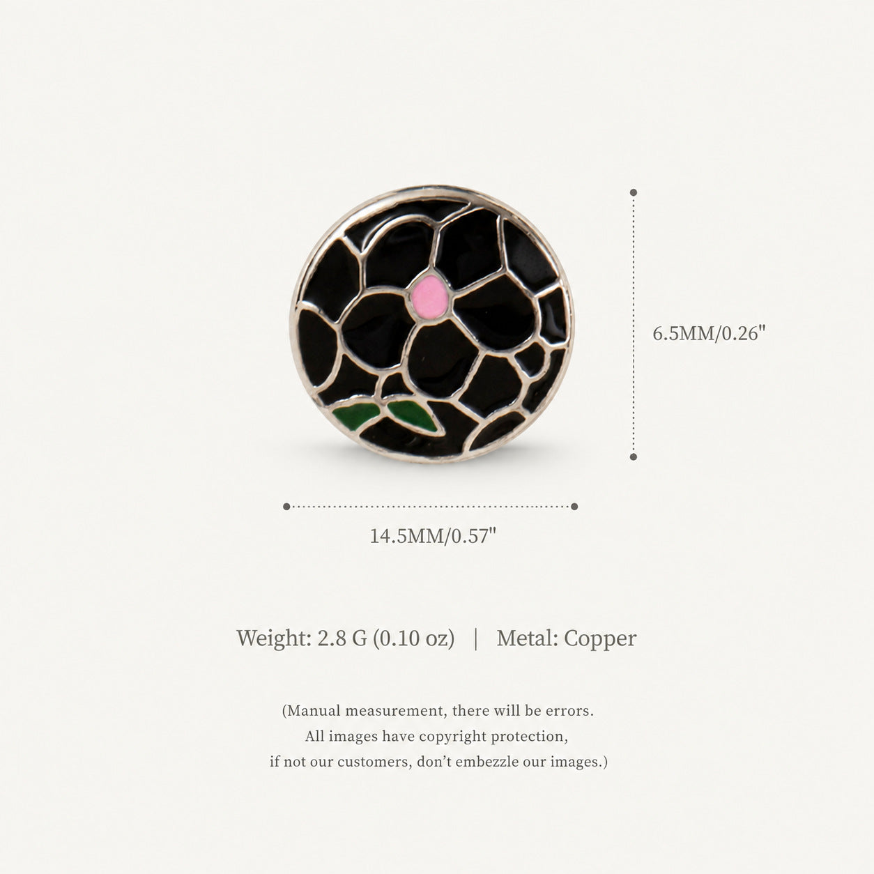 Wholesale Electroplated Copper Flip Flop Charm Blue Flower Pearl Enamel Versatile Decorative Accent For Everyday Wear