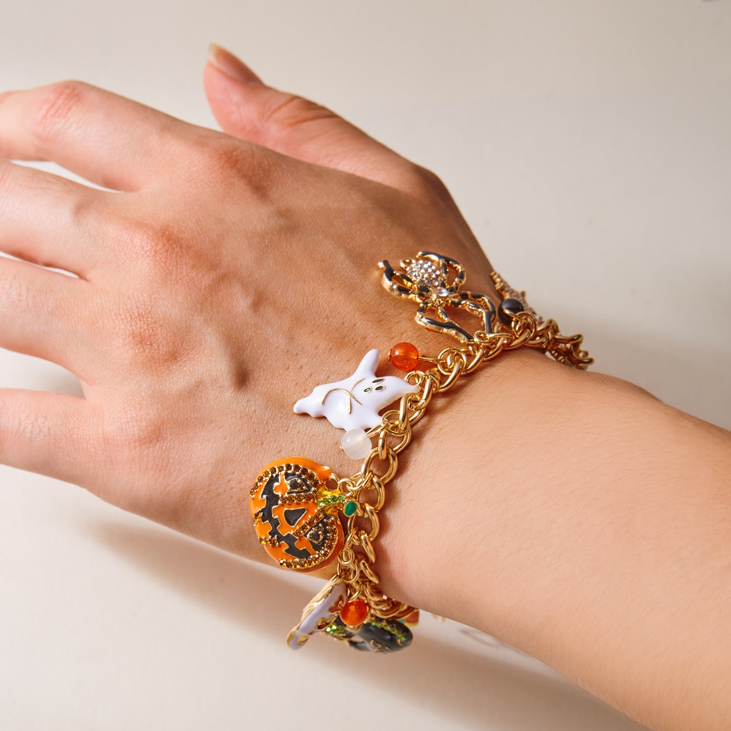 Wholesale  Tassel Pumpkin Skull  Bracelet
