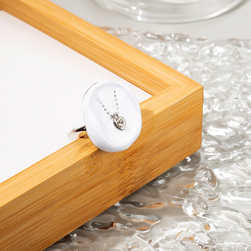 Wholesale  irregular seal love paint seal ring