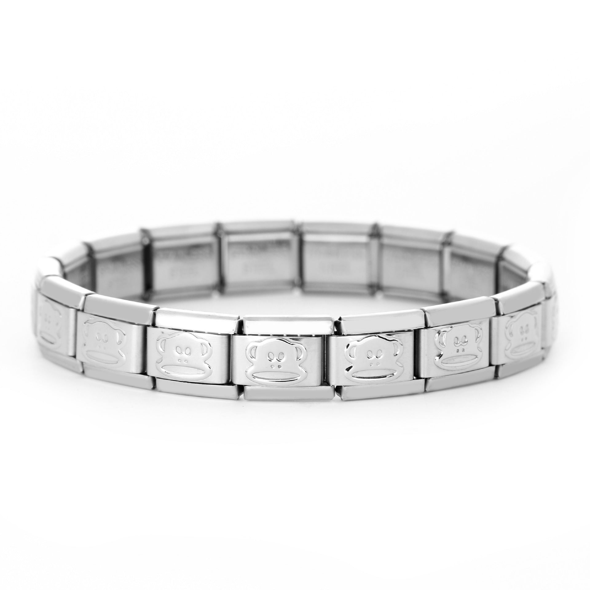 Wholesale Italian Charm Bracelet 9mm DIY Spliced Removable Stainless Steel Cute Animal Composable Bracelet ACC-BT-XY024