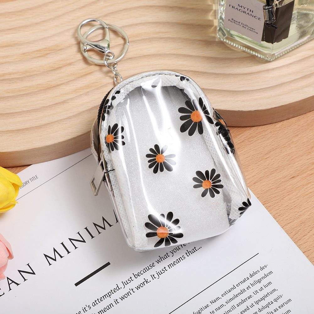 Wholesale Daisy Mini PU Coin Purse Keychain Keychain Wallet ACC-KC-GuoRan007